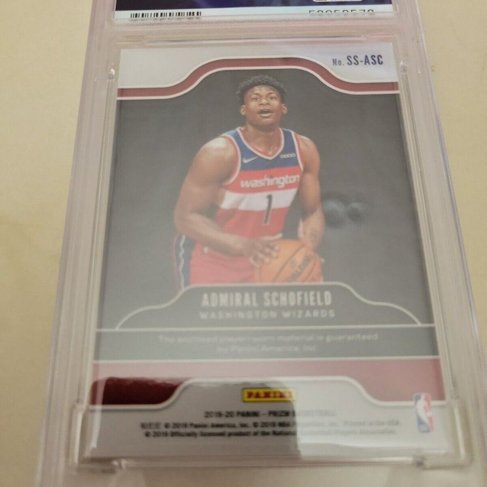 2019 Panini Prizm Sensational Swatches PSA 10 Jersey Admiral Schofield Rookie RC - Picture 2 of 2